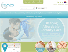 Tablet Screenshot of innovativefertility.com